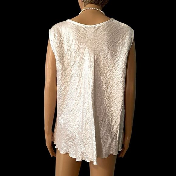 Two Pieces- CTC Carol Turner Collection Women’s Size Large White Tank and Jacket - Picture 4 of 11